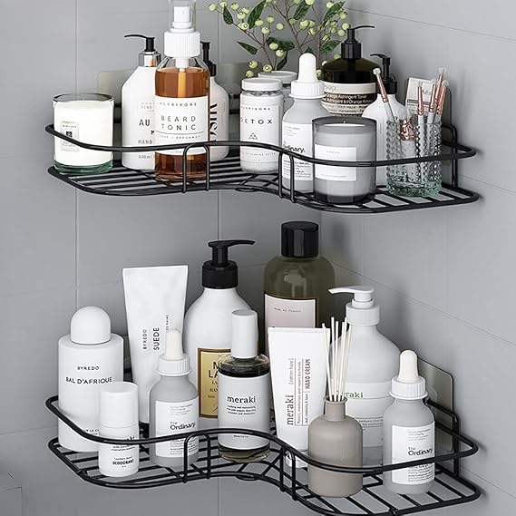 Multipurpose corner shelf for kitchen and bathroom